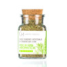 Unrefined biologic sea salt with herbs mix 120gr glass jar with cork cap